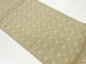 蜀江に華文模様織出し全通袋帯